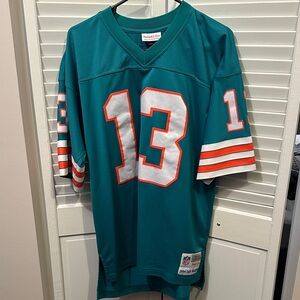 Mitchell & Ness Teal NFL Replica Jersey Dan Marino HOF NWOT Miami Dolphins